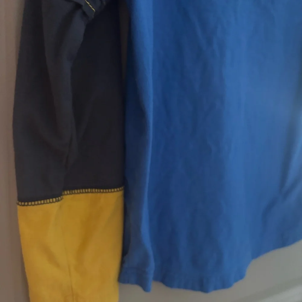 Tea Collection Blue and Yellow Raglan Tee - Picture 9 of 9
